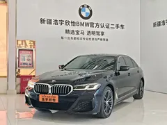 2021 BMW 5 Series 5 530Li M, чёрный — фото 1