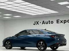 2022 Hyundai Elantra 1.5L CVT GLX Elite, синий — фото 7