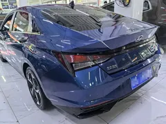 2022 Hyundai Elantra 1.5L CVT GLX Elite, синий — фото 4