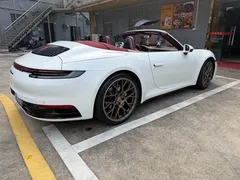 2022 Porsche 911 Carrera 4 Cabriolet 3.0T, белый — фото 3