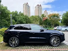 2020 Porsche Cayenne Turbo 4.0T, синий — фото 4
