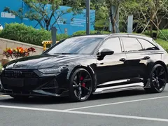 2022 Audi RS 6 4.0T Avant, чёрный — фото 1