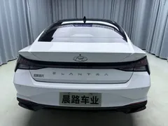 2022 Hyundai Elantra 1.5L CVT LUX Premium, белый — фото 5