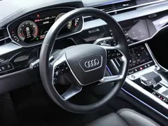 2021 Audi A8L 50 TFSI quattro, чёрный — фото 8
