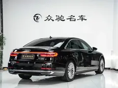2021 Audi A8L 50 TFSI quattro, чёрный — фото 12