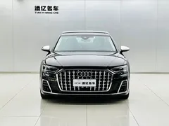 2022 Audi A8L Horch, чёрный — фото 2