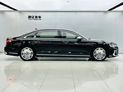 2022 Audi A8L Horch, чёрный — фото 4