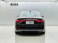 2022 Audi A8L Horch, чёрный — фото 6