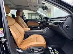 2022 Audi A8L Horch, чёрный — фото 17