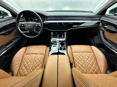 2022 Audi A8L Horch, чёрный — фото 18