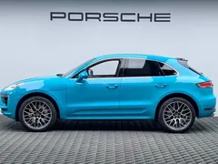 2020 Porsche Macan Turbo 2.9T, синий — фото 4