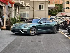 2021 Porsche Panamera Turbo S 4.0T Executive, синий — фото 1