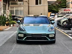 2021 Porsche Panamera Turbo S 4.0T Executive, синий — фото 2