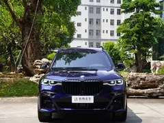 2021 BMW X7 xDrive40i M, синий — фото 3