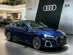 2021 Audi A5 Sportback 40 TFSI quattro, синий — фото 3