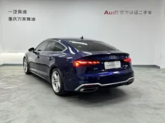 2021 Audi A5 Sportback 40 TFSI, синий — фото 8