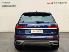 2021 Audi Q7 45 TFSI quattro S line, синий — фото 6
