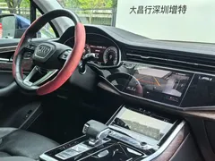 2021 Audi Q7 45 TFSI quattro S line, синий — фото 17