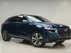 2021 Audi Q8 45 TFSI, синий — фото 3