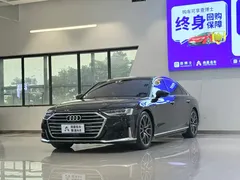 2021 Audi A8L 60 TFSI quattro, чёрный — фото 1