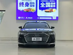 2021 Audi A8L 60 TFSI quattro, чёрный — фото 2