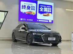 2021 Audi A8L 60 TFSI quattro, чёрный — фото 3