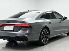 2022 Audi A7L A7 L 55 TFSI quattro S-line, синий — фото 12