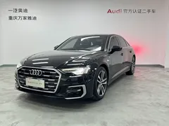 2021 Audi A6L 40 TFSI, чёрный — фото 1