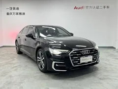2021 Audi A6L 40 TFSI, чёрный — фото 2