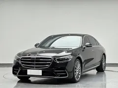 2022 Mercedes-Benz S-Class S 400 L, чёрный — фото 1