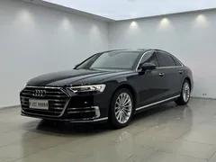 2021 Audi A8L 50 TFSI quattro, чёрный — фото 1