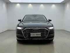 2021 Audi A8L 50 TFSI quattro, чёрный — фото 2
