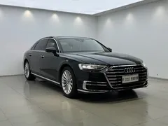 2021 Audi A8L 50 TFSI quattro, чёрный — фото 3