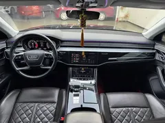 2021 Audi A8L 50 TFSI quattro, чёрный — фото 8