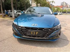 2021 Hyundai Elantra 240TGDi DCT LUX Premium, синий — фото 2