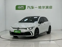 2021 Volkswagen Golf 280TSI DSG R-Line, белый — фото 1