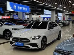 2022 Mercedes-Benz C-Class C 260 L Sport, белый — фото 1