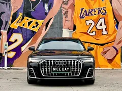 2022 Audi A8L 60 TFSIe quattro, чёрный — фото 2