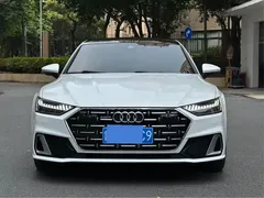2022 Audi A7L A7 L 45 TFSI S-line, белый — фото 1