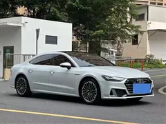 2022 Audi A7L A7 L 45 TFSI S-line, белый — фото 2