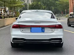 2022 Audi A7L A7 L 45 TFSI S-line, белый — фото 4