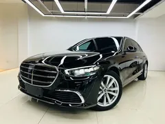 2022 Mercedes-Benz S-Class S 400 L, чёрный — фото 1