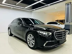 2022 Mercedes-Benz S-Class S 400 L, чёрный — фото 3
