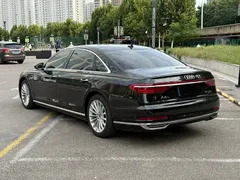 2022 Audi A8L 50 TFSI quattro, чёрный — фото 7