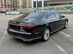 2022 Audi A8L 50 TFSI quattro, чёрный — фото 9