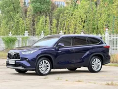 2022 Toyota Highlander Hybrid 2.5L 4WD Premium 7, синий — фото 2