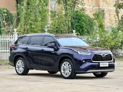 2022 Toyota Highlander Hybrid 2.5L 4WD Premium 7, синий — фото 3