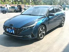 2021 Hyundai Elantra 1.5L CVT GLS Advanced, синий — фото 1