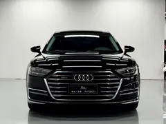 2021 Audi A8L 50 TFSI quattro Comfort, чёрный — фото 2