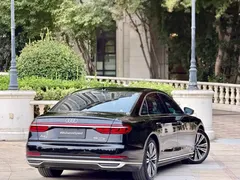 2021 Audi A8L 55 TFSI quattro, чёрный — фото 6